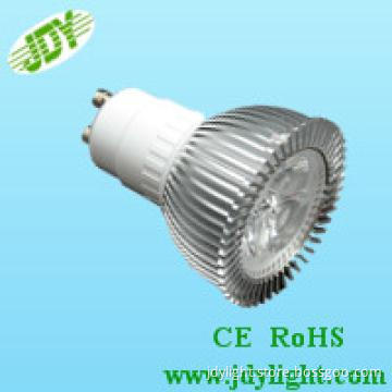 Best heat dissipation aluminum GU10 LED spot light 3W